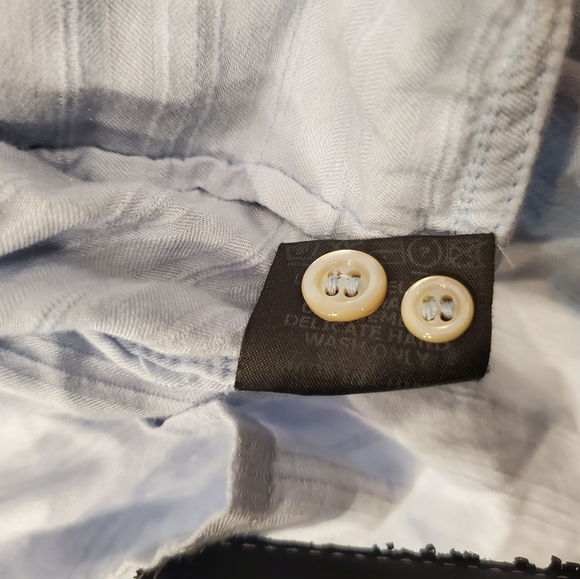 NWT$395 Isabel Marant Etoile Mock Neck Shirt Dress Tonal Stripe Tunic 36 (4) S-M - Picture 13 of 16